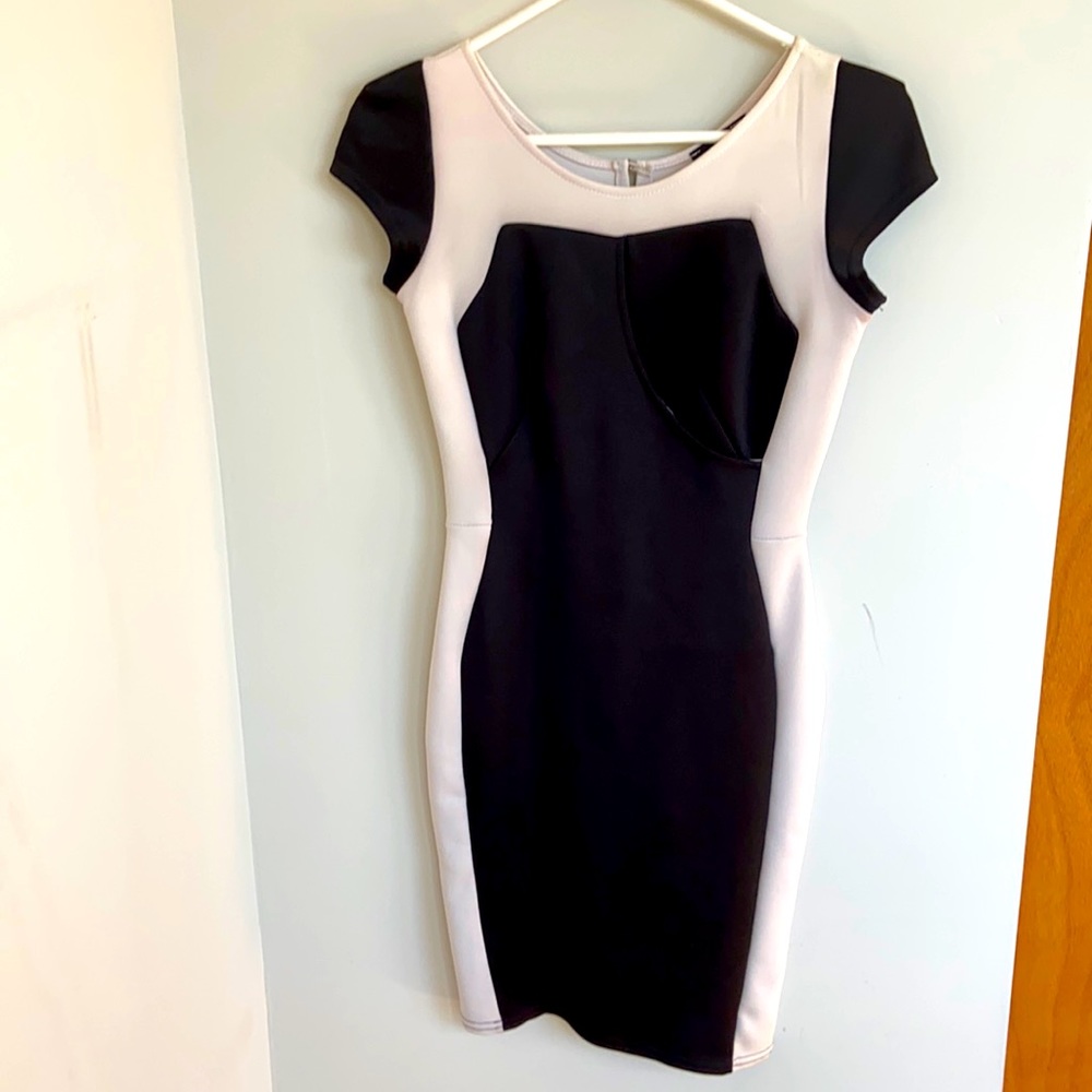 Black and White Bodycon dress by TFNC London